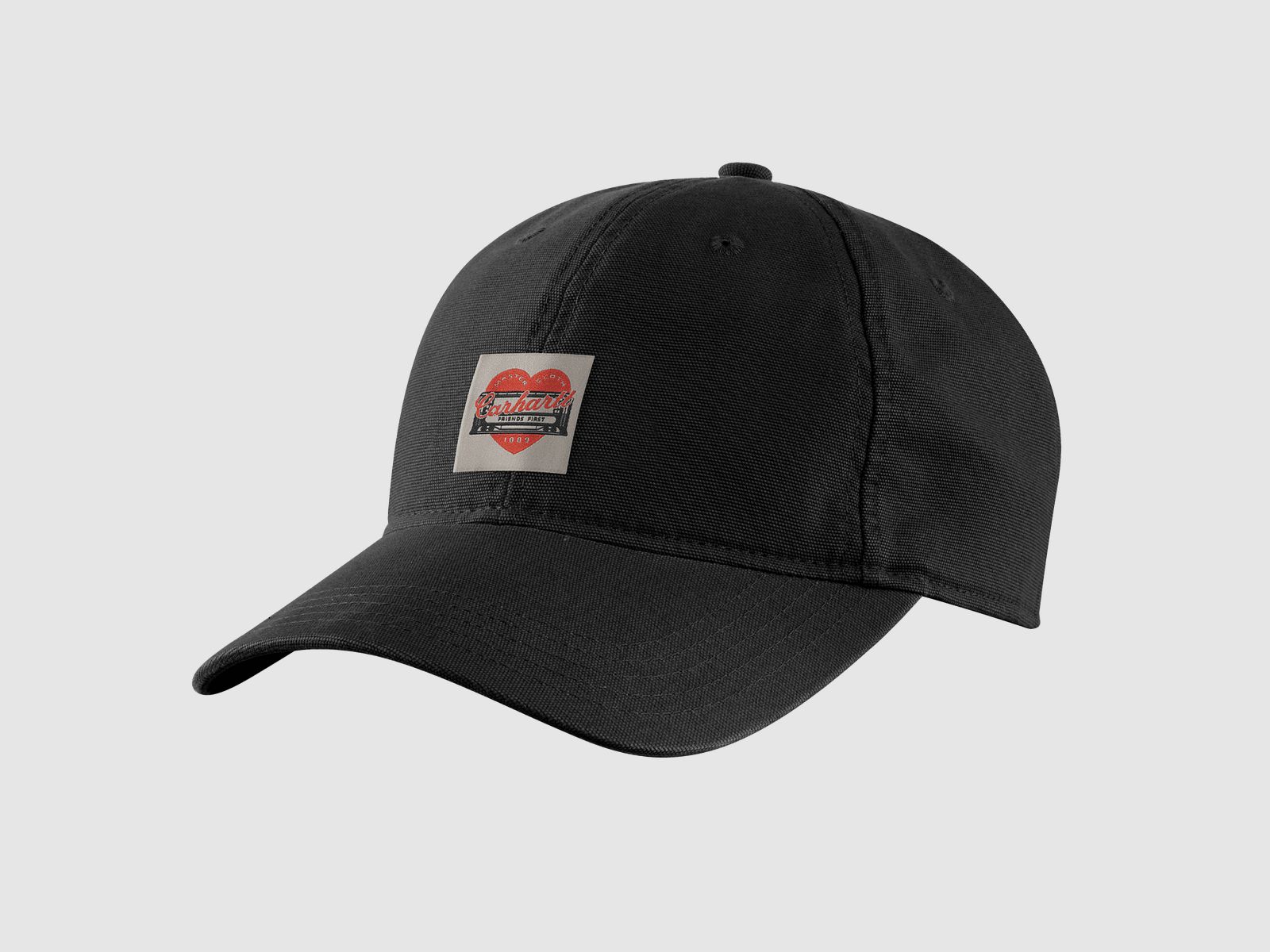 Carhartt Heart Patch Canvas Cap Women Black
