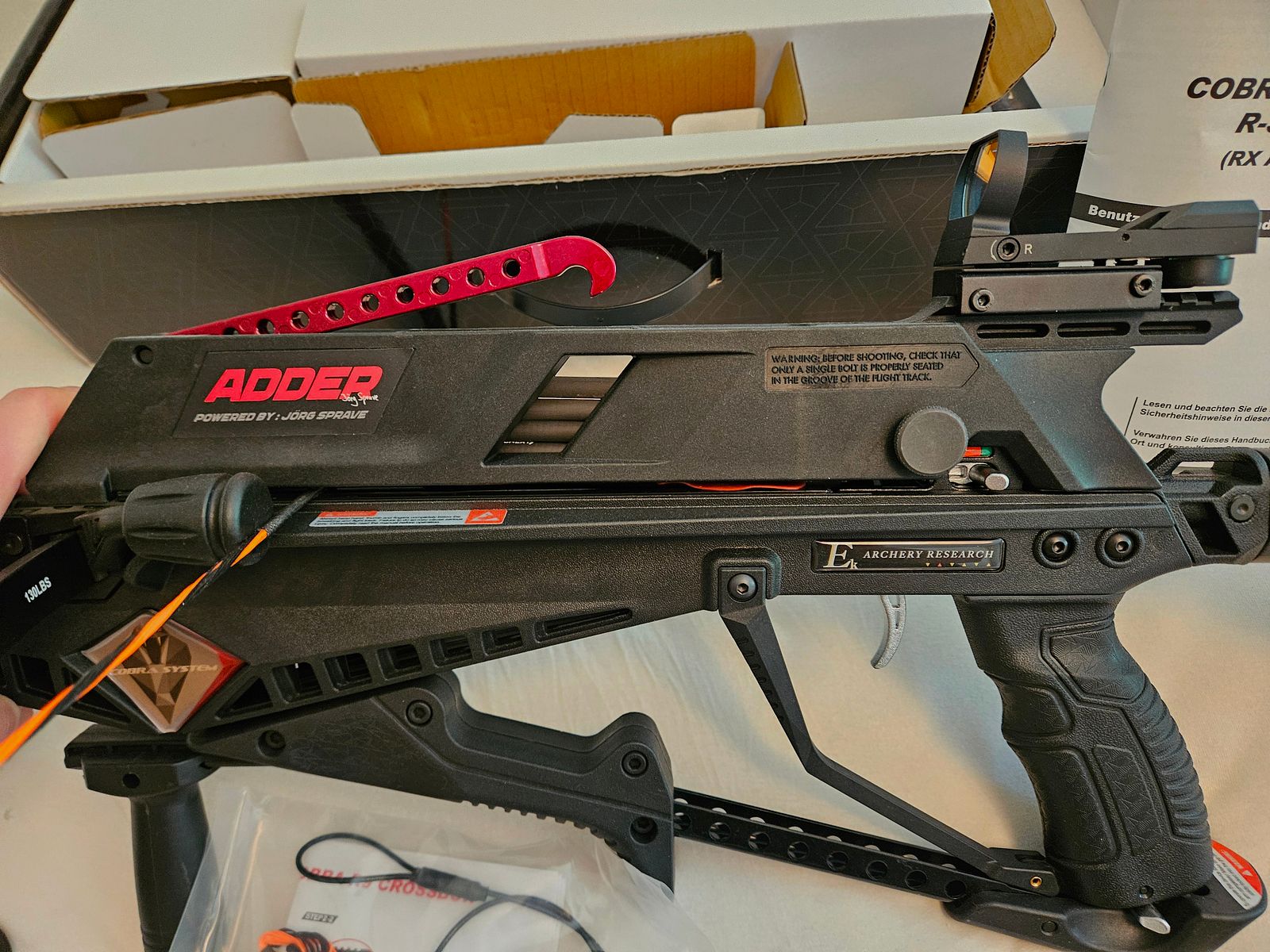 EK Archery Cobra RX Adder viel Zubehör 