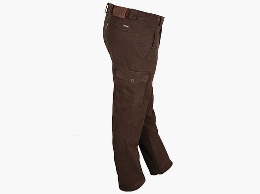 FORESTA Ganzjahresfunktionshose mit Messertasche in oliv-braun
