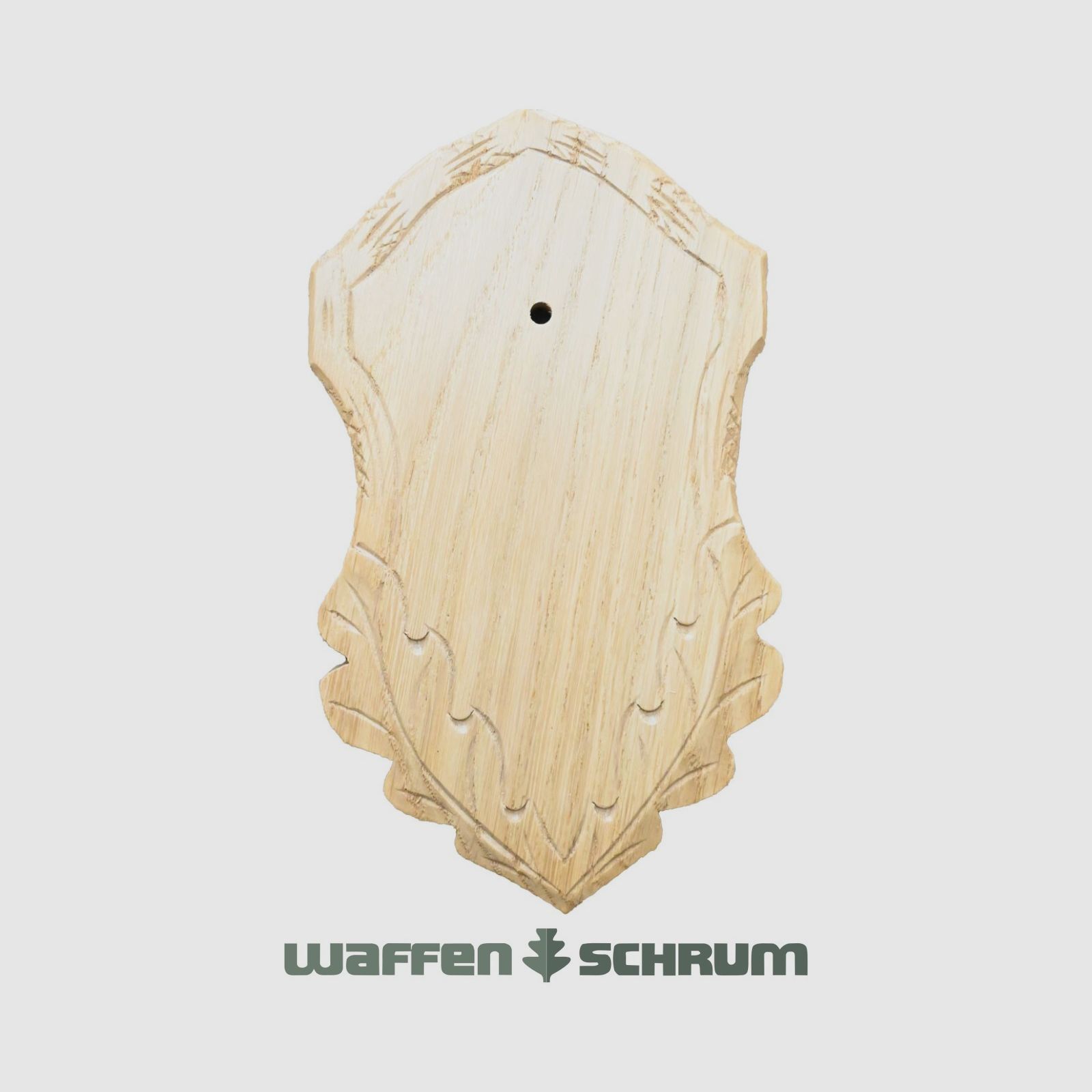 Eurohunt antler board 15x10cm outer dimensions 19x12cm oak - carved