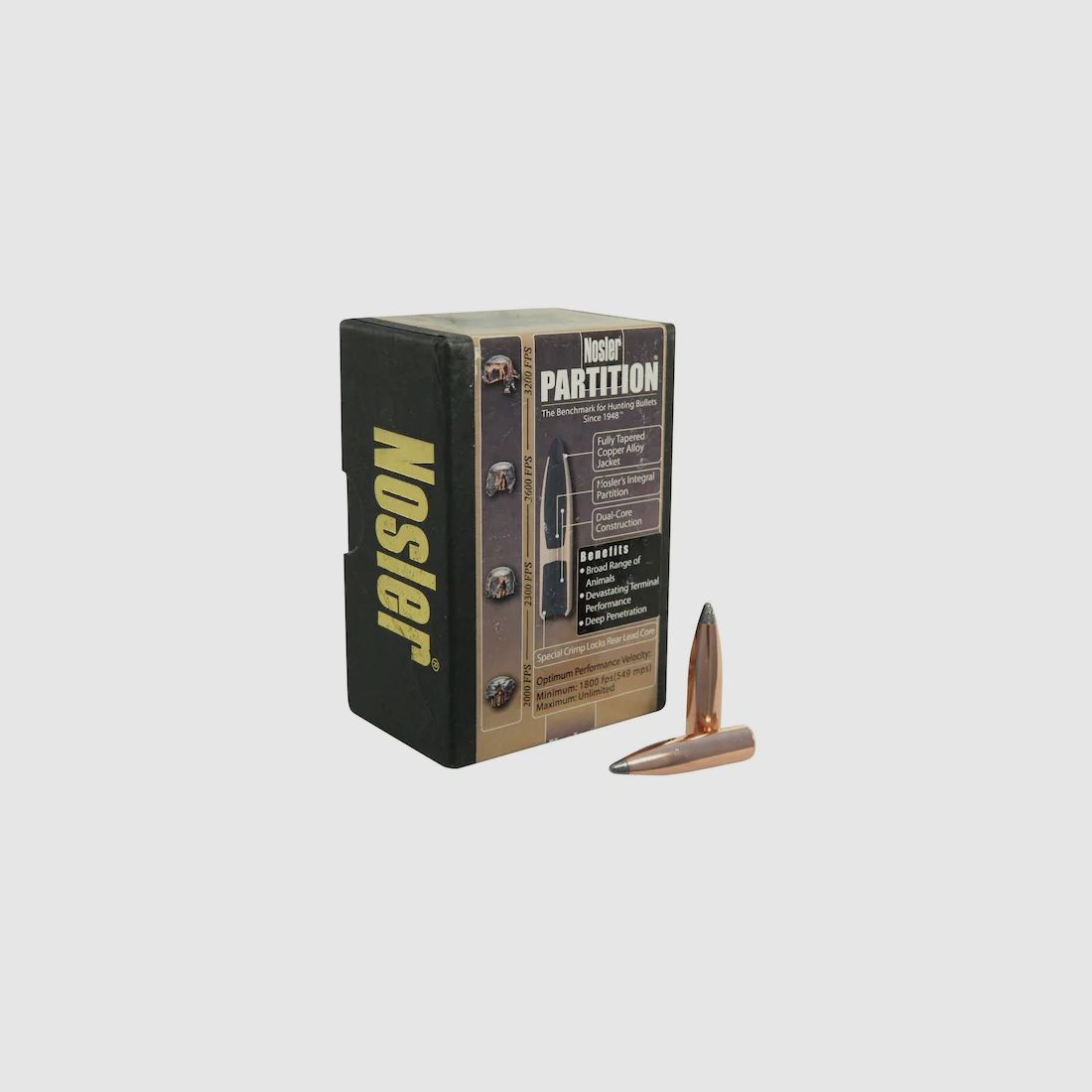Proiettile Nosler Partition .30/.308 200GR Spitzer 50 pezzi