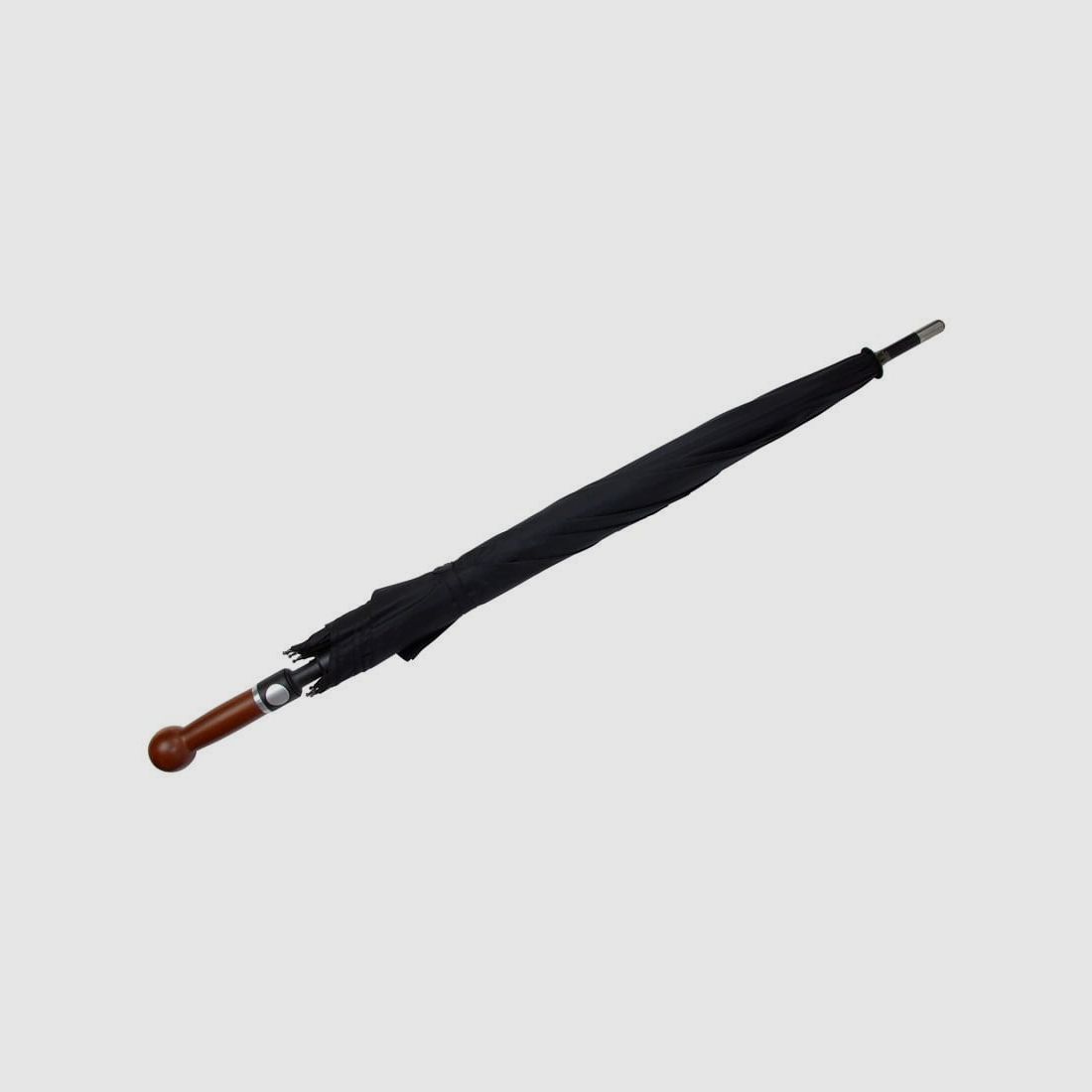 Safety umbrella with knob unbreakable black