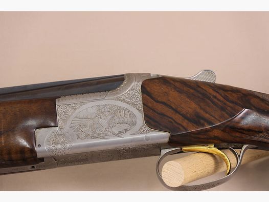 FN B25 Over and Under Shotgun // Engraving // Masur Wood // Gold Plated Trigger
