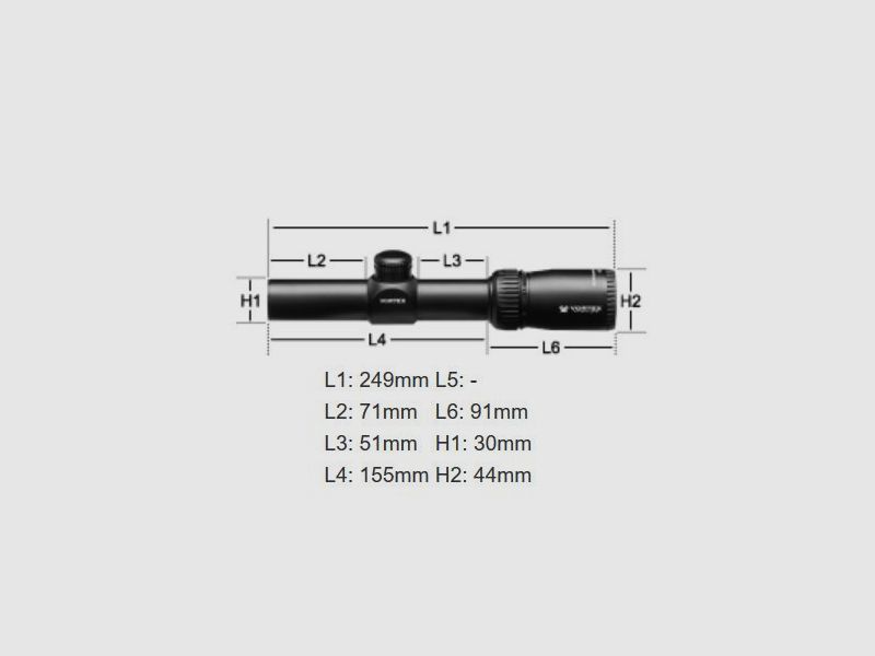 Vortex Crossfire II 1-4x24mm (MOA), image 5 of 6