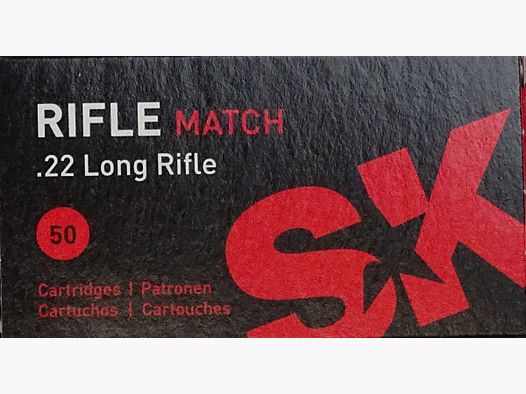 SK Rifle Match .22lr 40grs - 500 Schuss