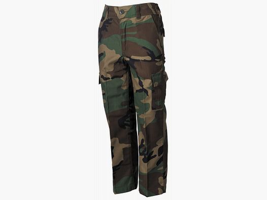 MFH US BDU Tarnhose Kinder 122/128 Woodland