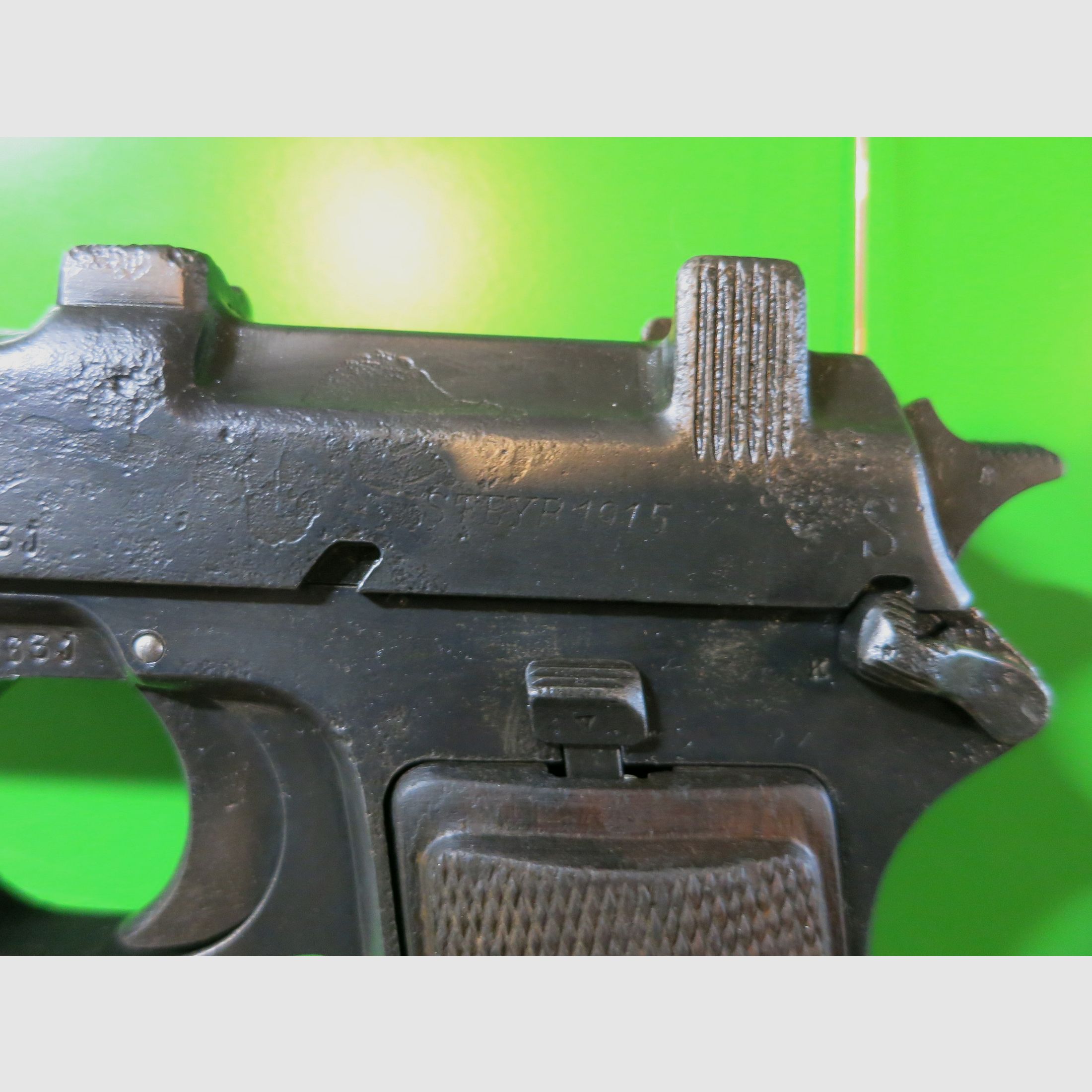 Steyr Hahn M1912 – Halbautomatische Pistole  Modell STEYR 1915; 9 mm Steyr   #85