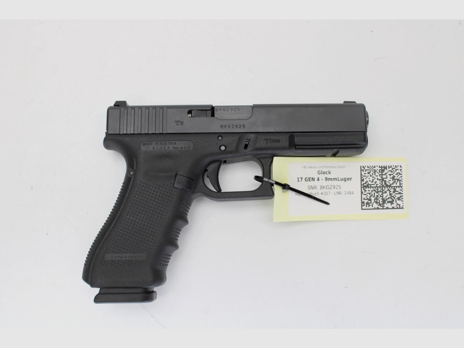 Glock 17 GEN 4 mit überarbeitetem Abzug	 9mmLuger