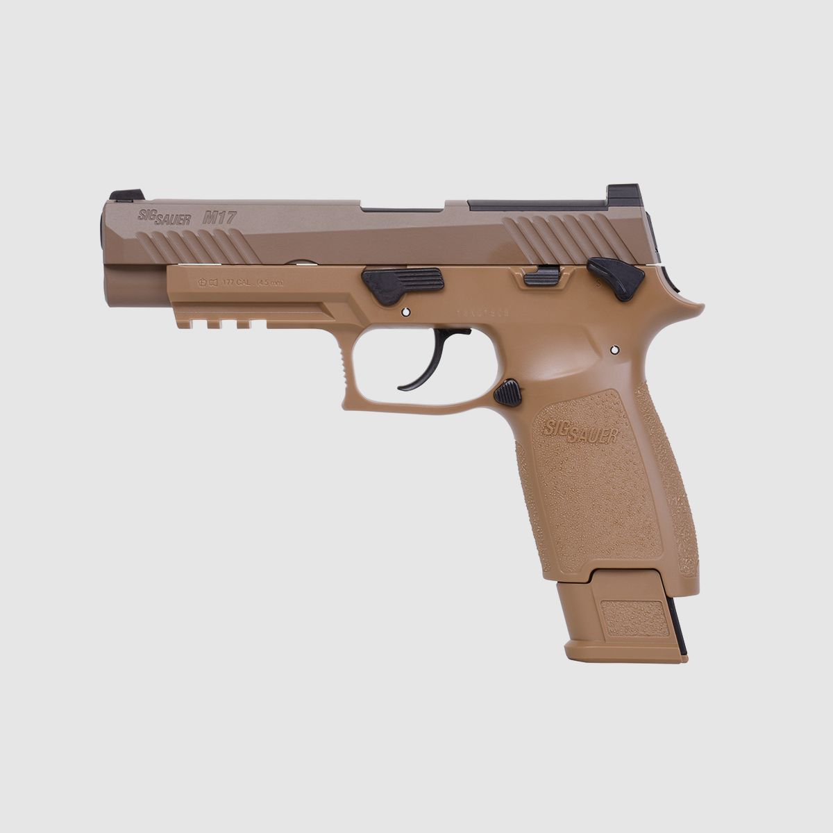SIG SAUER P320-M17 Tan 4.5mm - Air Pressure Co2 BlowBack
