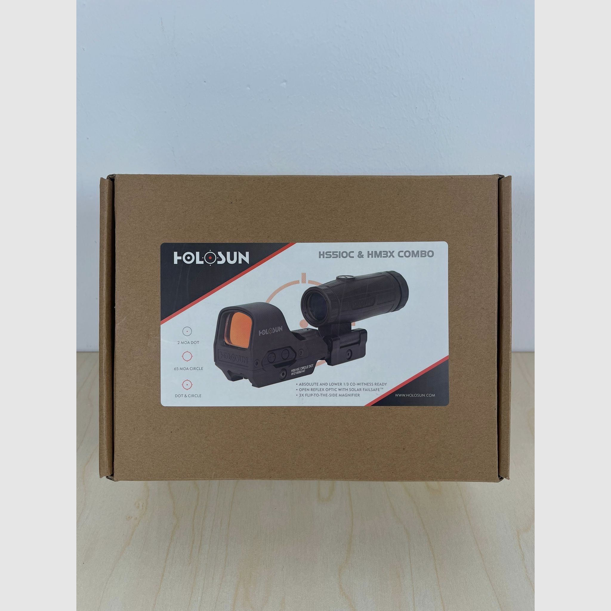Holosun Set HS510C + HM3X Magnifier + Schutzkoffer