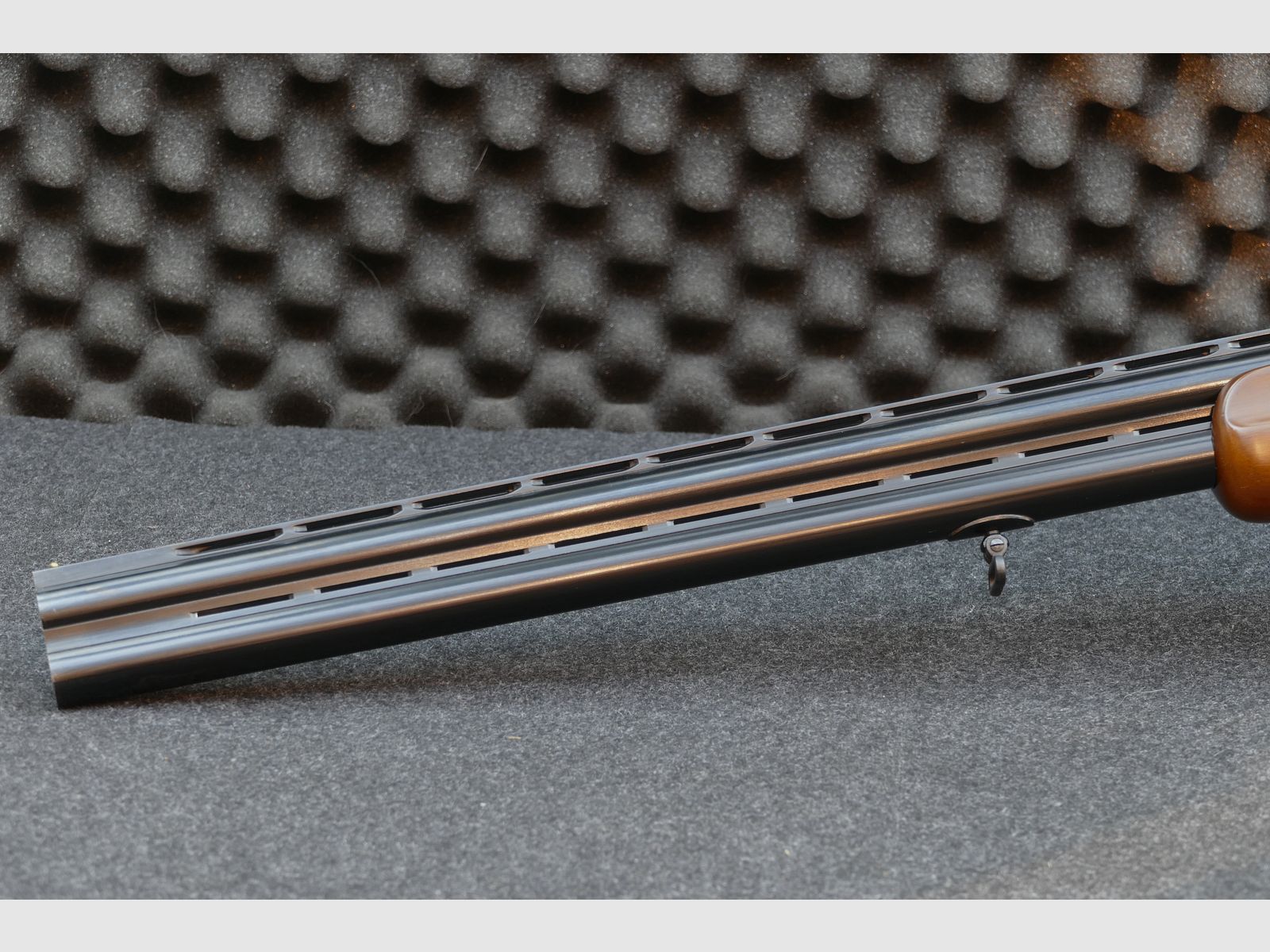 Luger – Bockdoppelflinte, Kal. 12/70, Stahlschrot bis 3,25mm