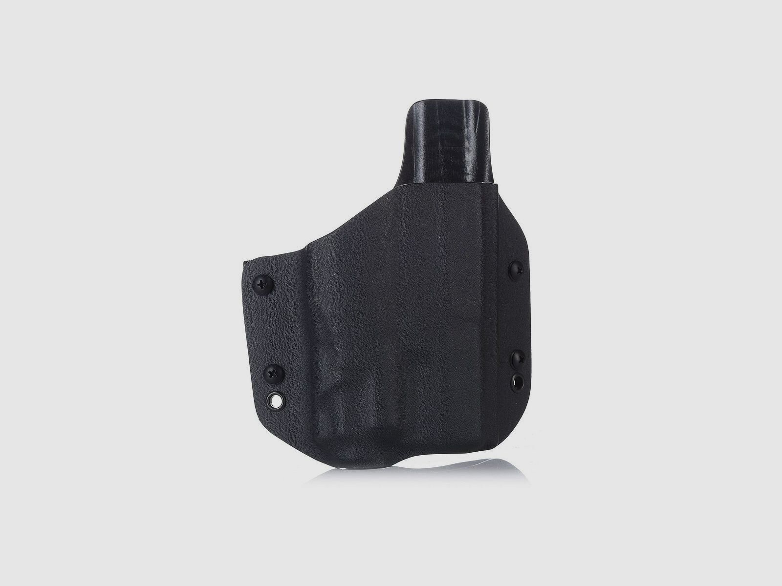 FALCO® Compact Pancake OWB fondina Kydex Luce/laser Glock 19 per destrimani Glock GTL2, Olight Baldr Mini