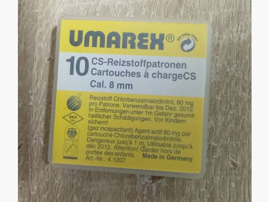 Umarex CS Gaspatronen Kal. 8 mm Knall