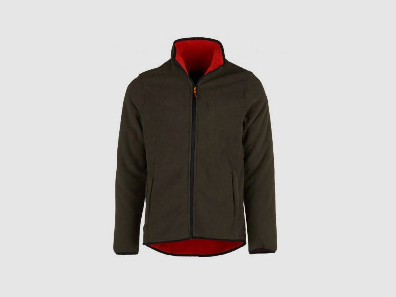 Univers Pile-Fleecejacke grün und orange Modell Dubbed Art. 94339 392, Bild 1 von 4