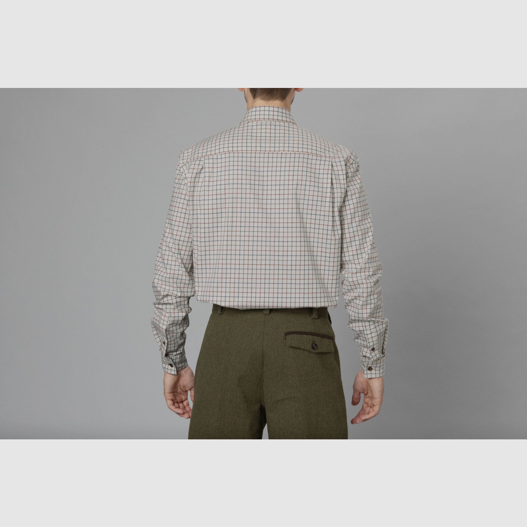 Seeland Oxford camicia da tiro, a quadri grape leaf/terracotta, immagine 3 di 9