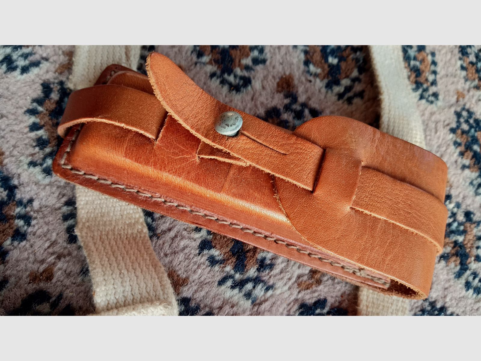 Original Stasi shoulder holster for the 5.45x18 pistol PSM / Good maintained condition // GDR / Leather