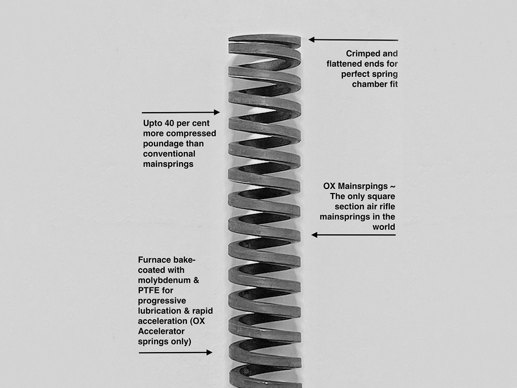 Exportfeder OX Vierkant Accelerator No.2 fĂĽr Luftgewehre Milbro Diana G80 27