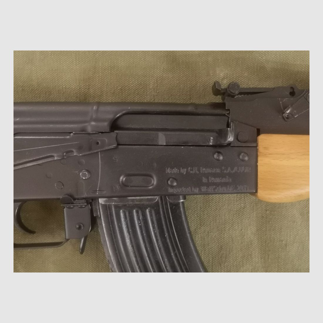 AK47 Repetidor de cerrojo calibre 7,62x39 para licencia de armas amarilla
