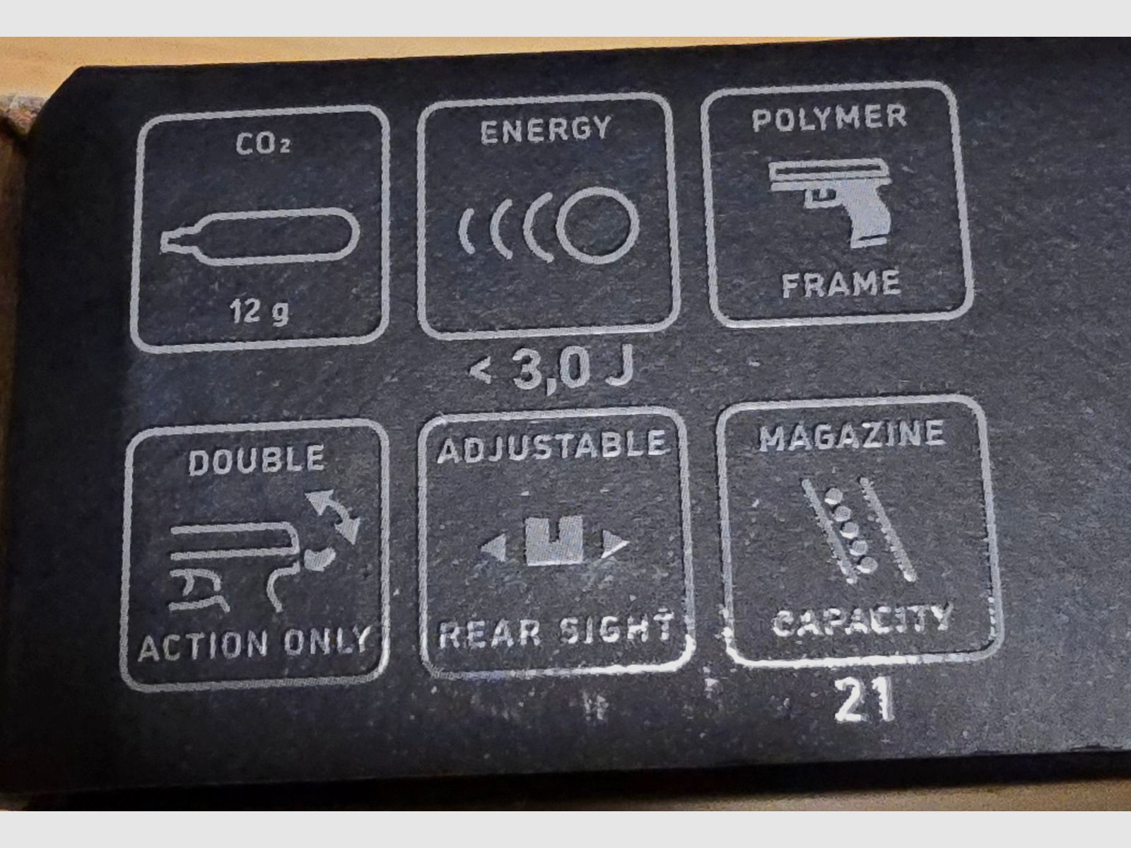 Walther PPQ CO2 pistola 4,5 mm Diabolo