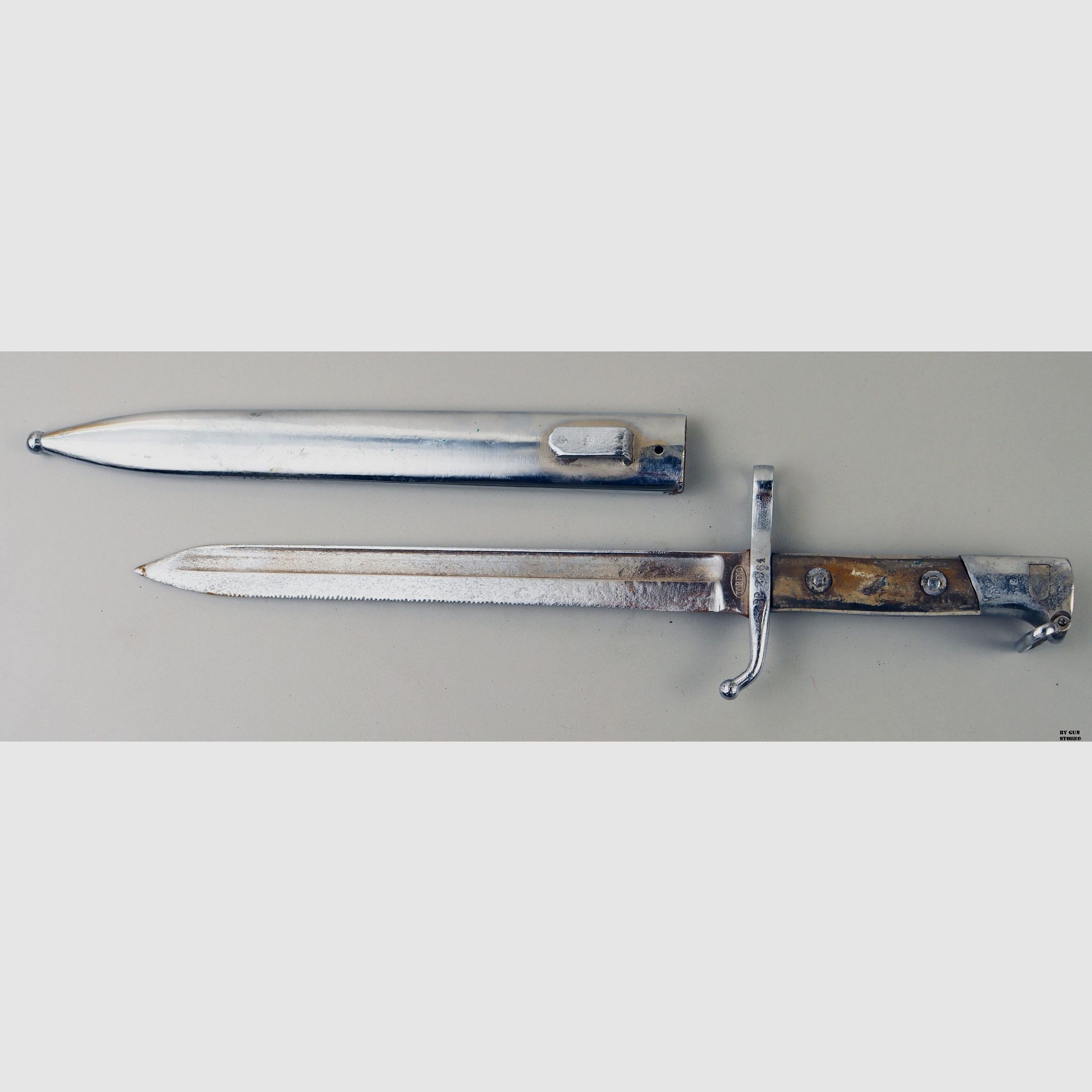 BAÏONNETTE Carcano MOD.91 TROPHEE DE GUERRE Autrichienne AZF, image 2 sur 4