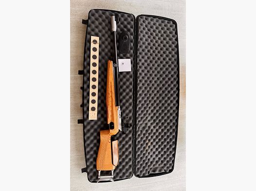 Feinwerkbau Mod.601 reacondicionado, tapa de culata Anschütz y maletín de rifle