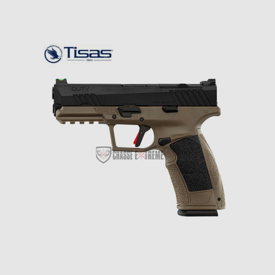 TISAS PX-9 Duty GEN 3 Pistol Kal 9x19 mm Bicolor Zwart/Fde, afbeelding 2 van 8