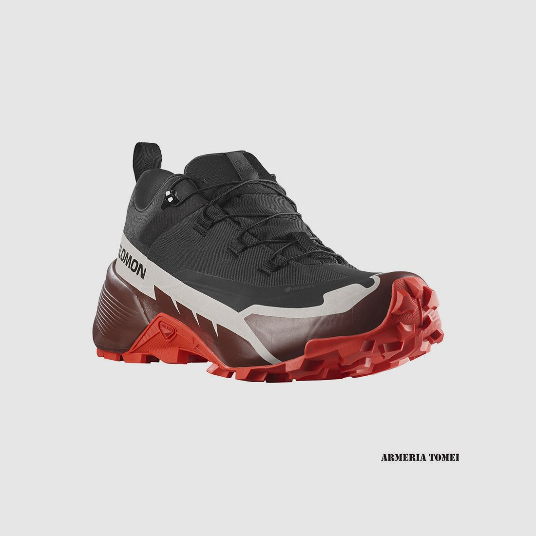 SALOMON – HERREN – CROSS HIKE 2 GTX Schwarz / Bitter Schokolade / Feuriges Rot, Bild 2 von 7