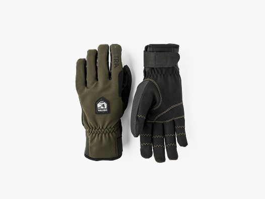 Hestra Ergo Grip Wool Touring - Gant 5 Doigts Dark Forest/Noir
