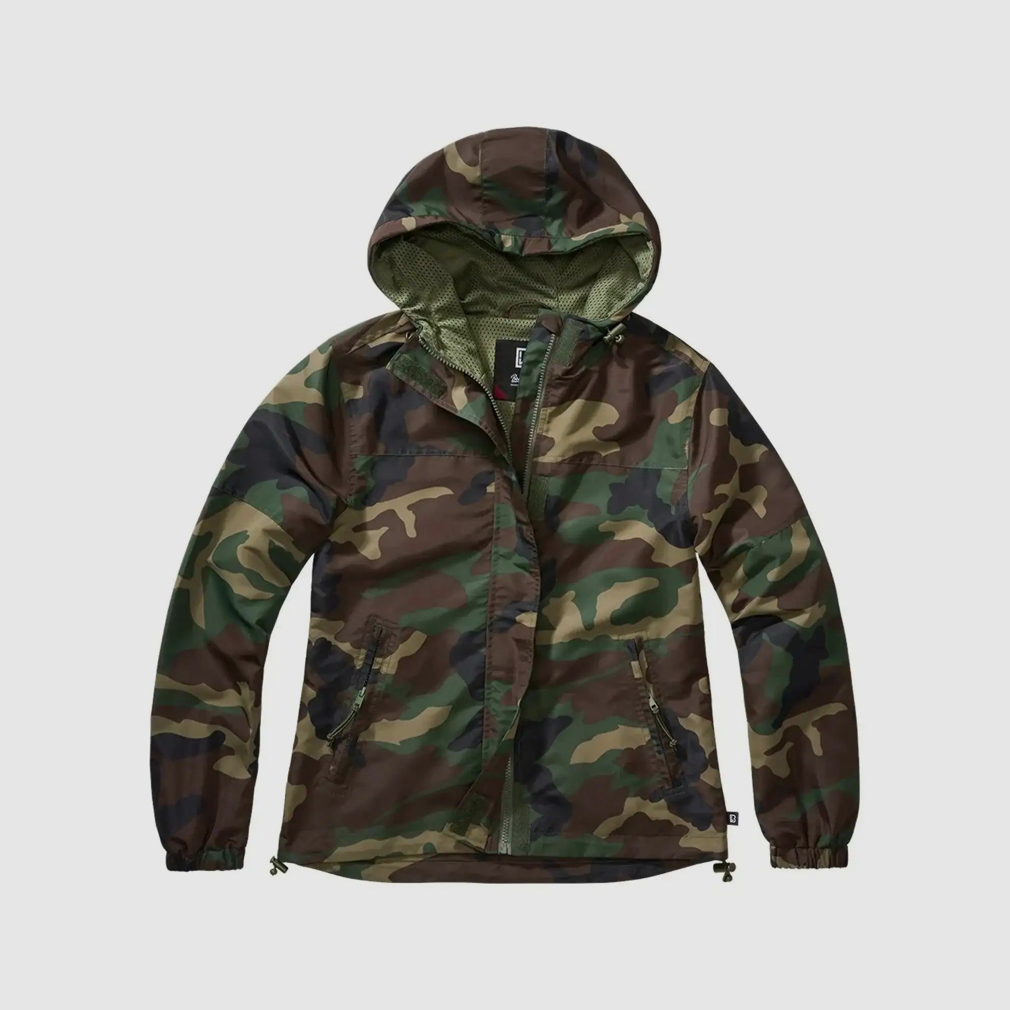 Brandit Brandit Veste d'été Windbreaker Zip avant Femmes - Woodland / S