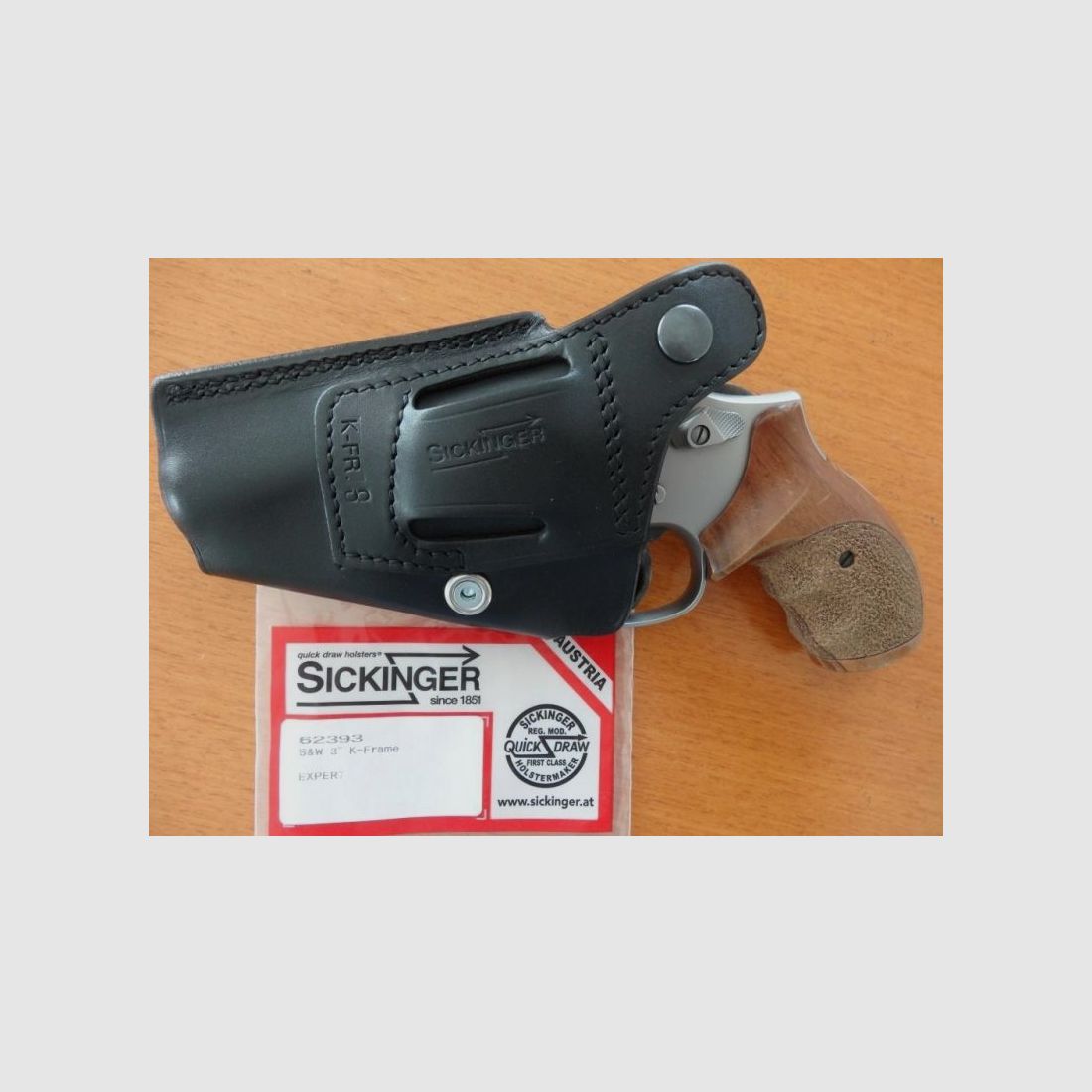 Sickinger Sickinger Holster EXPERT schwarz für Revolver S&W 3" K-Frame