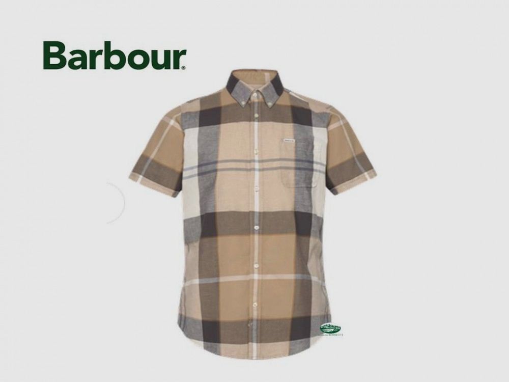 BARBOUR Męska Koszula Krótki Rękaw Douglas