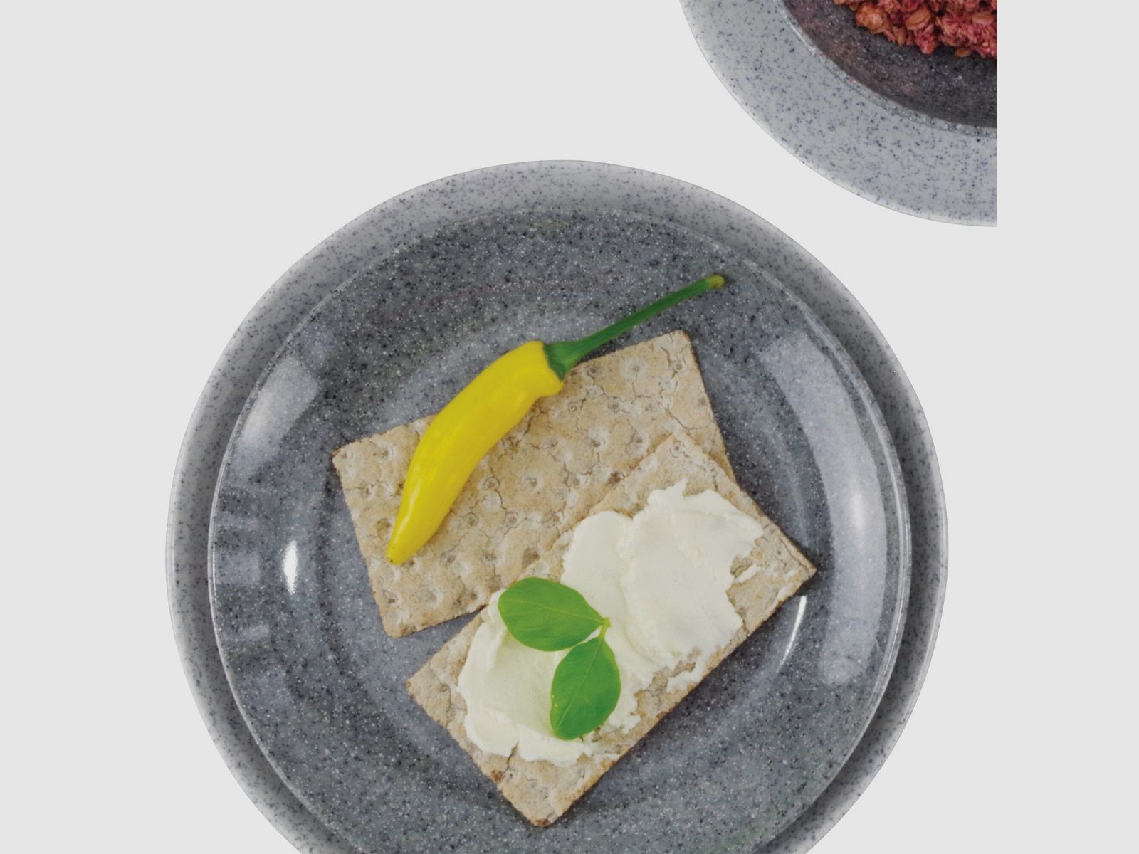 Set da tavola Solid Line, blu, immagine 7 di 18