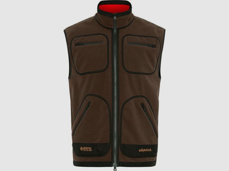 Härkila Kamko Fleece Vest Brown/Red, image 1 of 4
