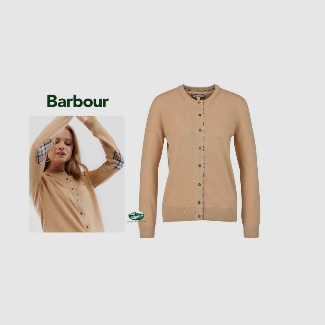 BARBOUR Strickjacke Pendle Farbe Honig Damen