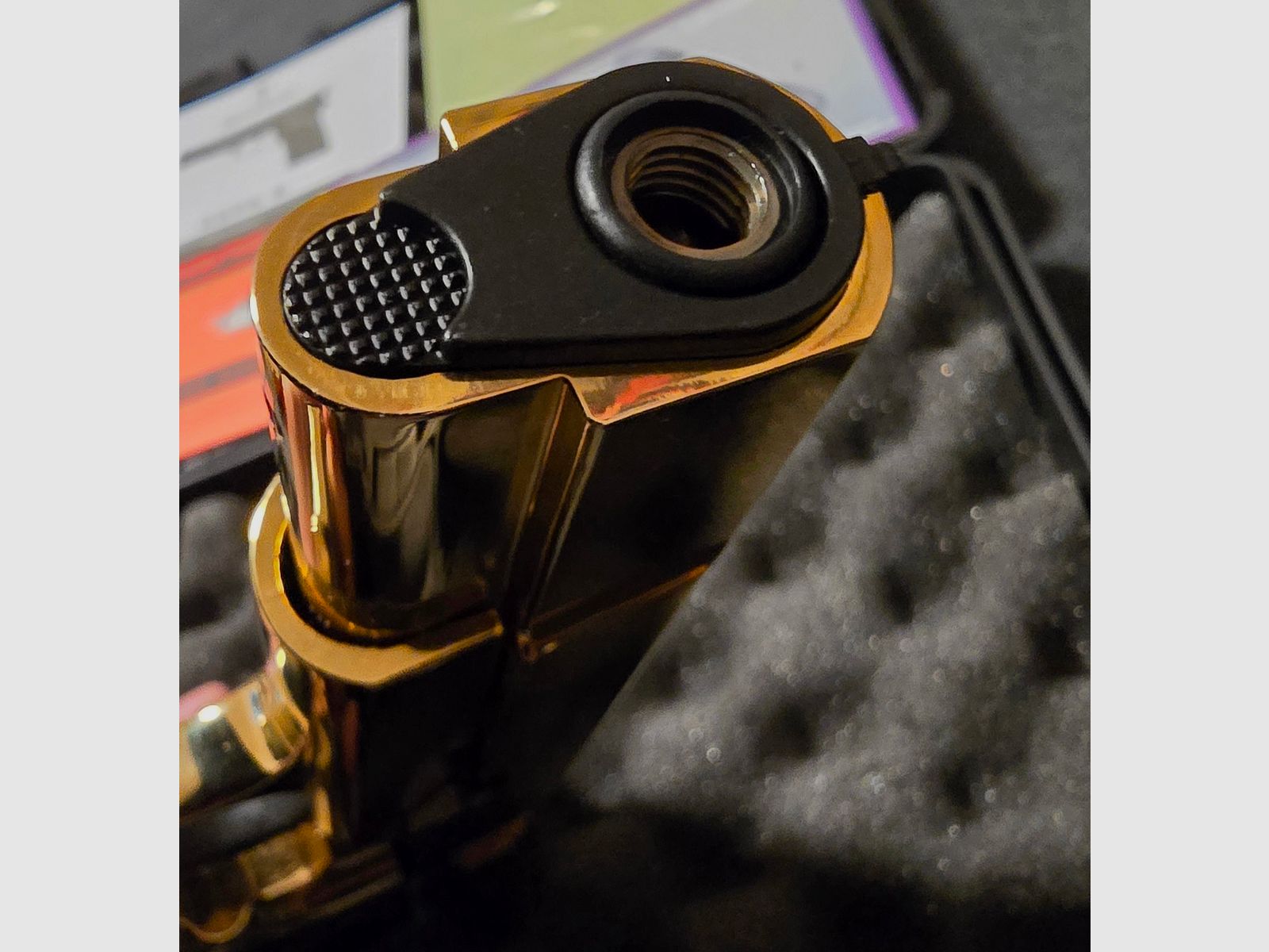 Browning GPDA 9 pistola a gas / pistola a salve placcata in oro 24 carati