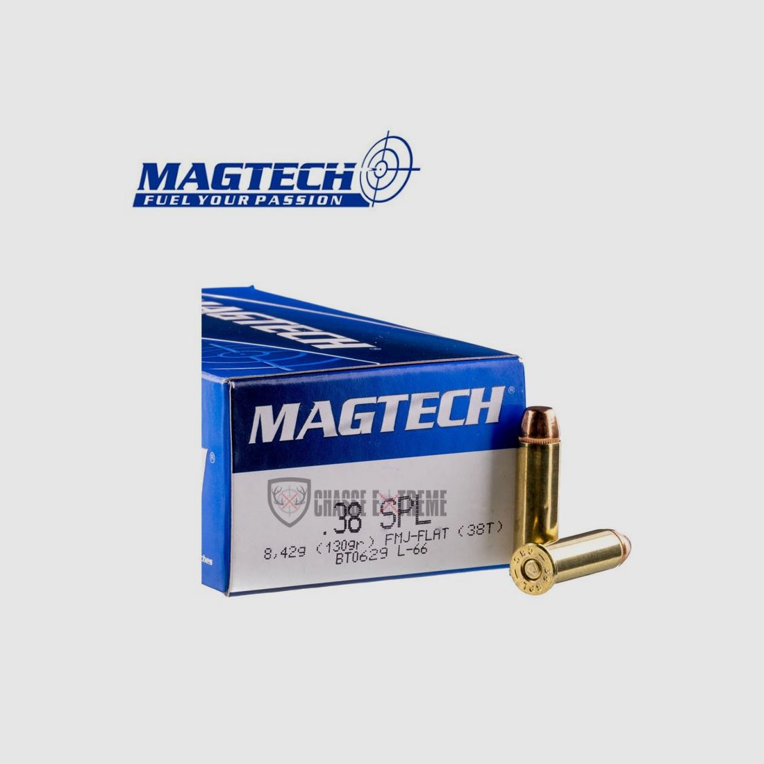 50 nabojów MAGTECH kal. 38SPL 130gr FMJ Płaski
