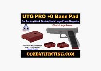 UTG PRO +0 Basis Pad, Glock Large Frame .45ACP/10mm, Matte Rode Aluminium