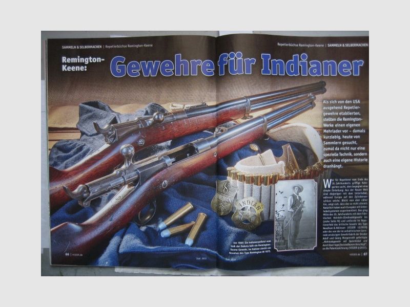 Visier - Heft : ** Repetierbüchse Remington-Keene -- Gewehre für Indianer **