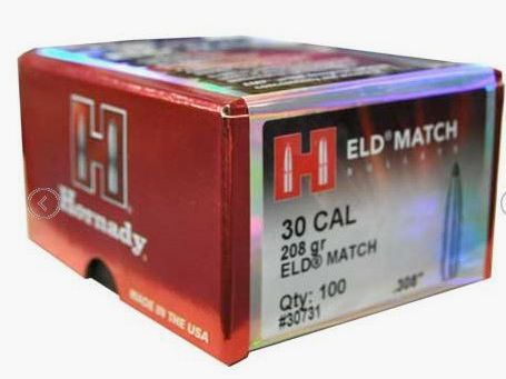 Hornady ELD Match – Kal. .30 | 208 Grain #30731 | 100 Sztuk
