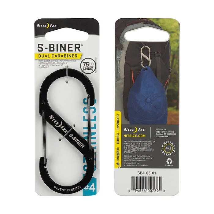 S-Biner #4 – Negro – SB4-03-01 – Nite Ize, imagen 2 de 2