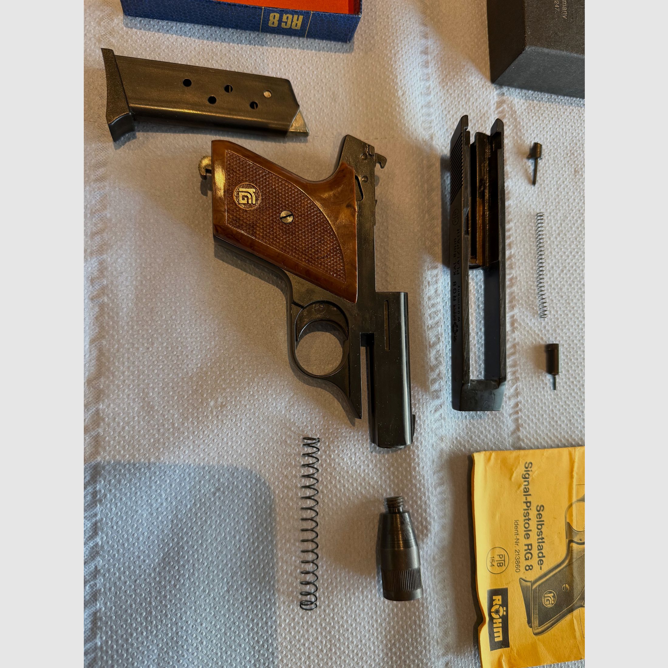 Röhm RG 8 – Schreckschusspistole im Kaliber 8mm (PTB 412)