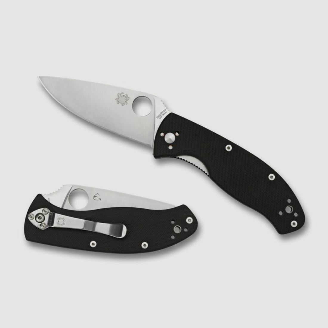 Spyderco Tenacious Taschenmesser mit glattem G-10 Griff aus Stahl, Bild 3 von 3