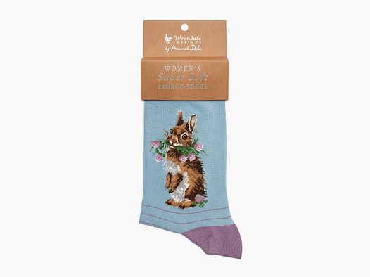 Wrendale Socken - "Head Clover Heals" mit Hase