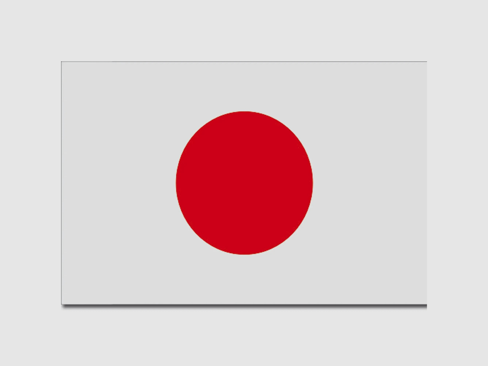 Diverse Flagge Japan