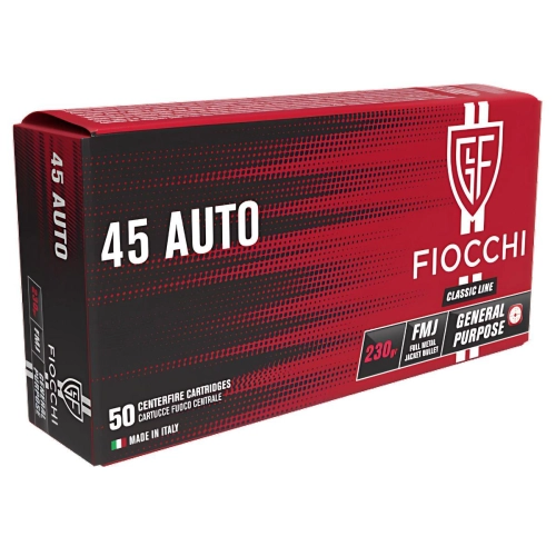 Fiocchi .45 ACP FMJ 230GR Munition, Stück, Serie 6504010