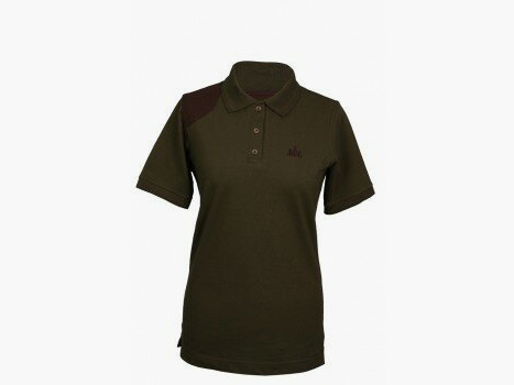 Camiseta Polo Foresta con parches para mujeres XXL oliva
