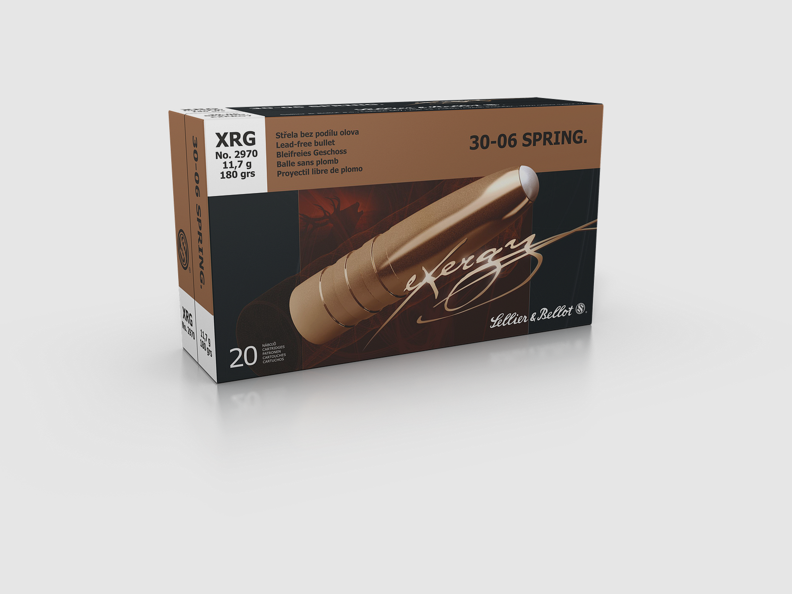 Sellier & Bellot Munizioni per fucile .30-06 Spring 11,7g eXergy, immagine 1 di 2