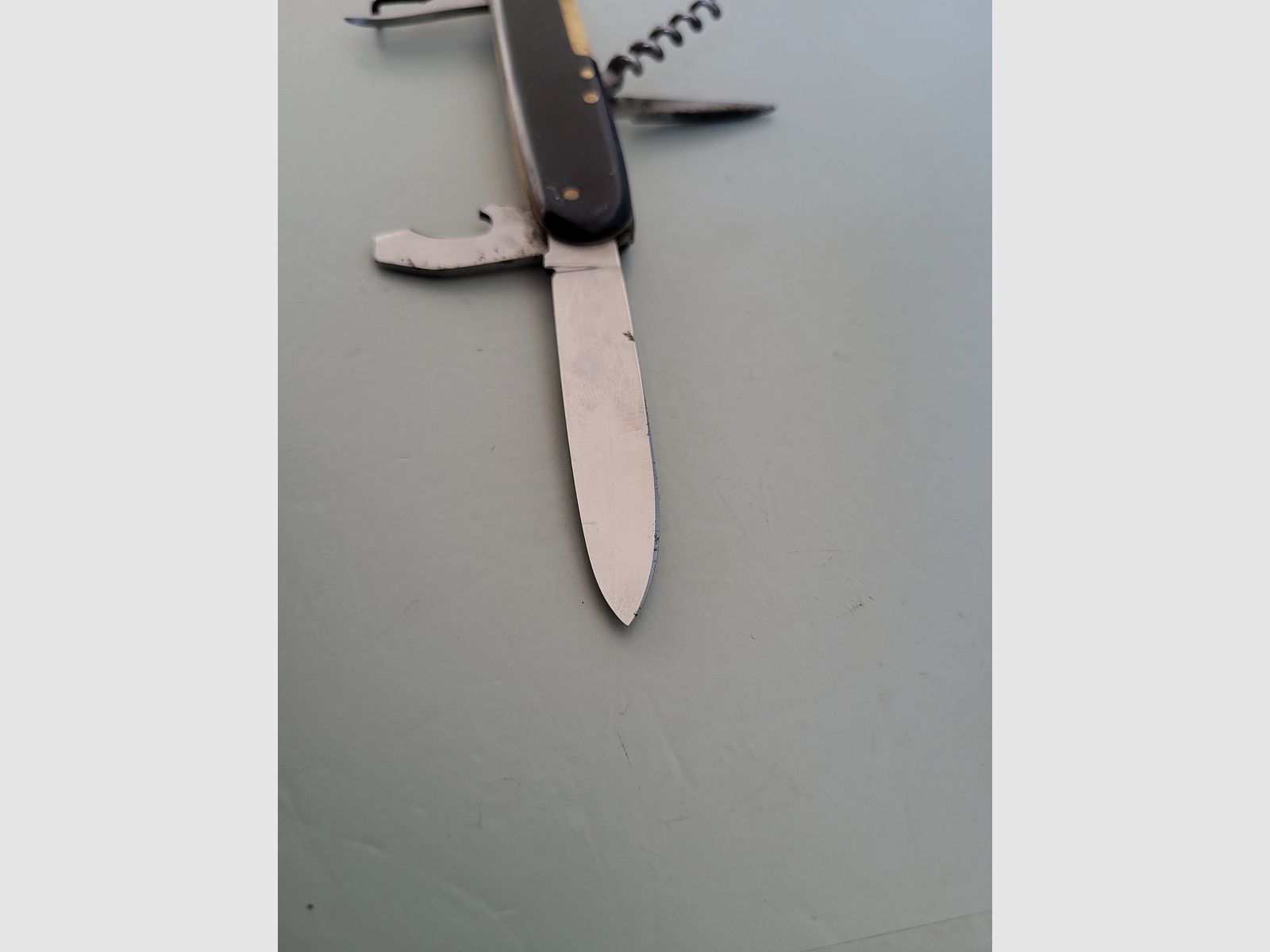 Jowika Solingen - Taschenmesser - Flaschenöffner - Korkenzieher - Hirschhorn - 1970er Jahre