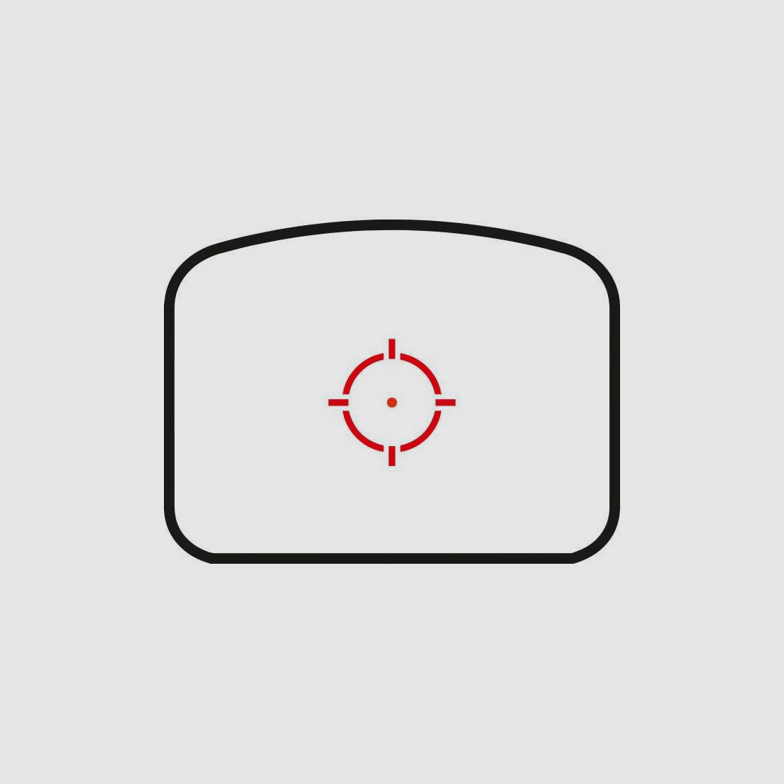 Hawke Endurance Reflexvisier 1x21 3 MOA Punkt Circle Dot rot, Weaver RMSc Schnittstelle