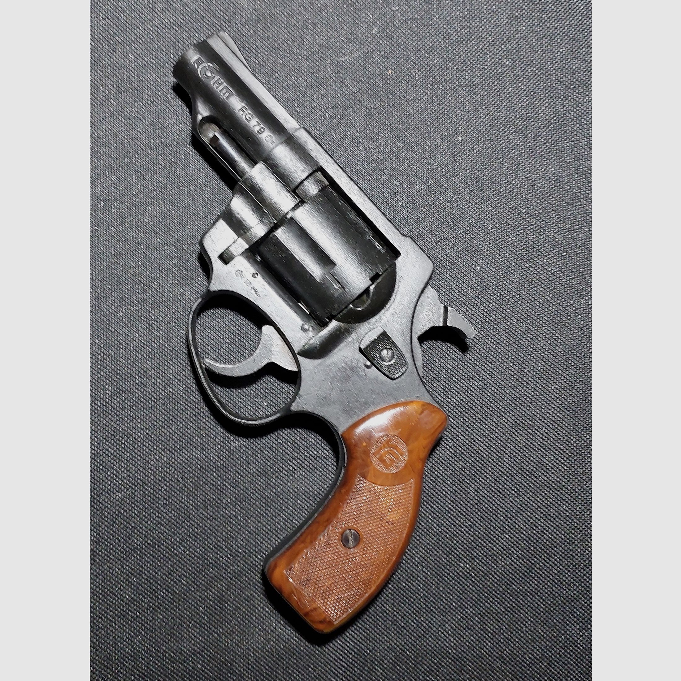 Revólver de detonación Röhm RG79 niquelado (PTB 451) Rg 79